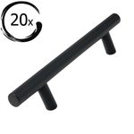 20X Handgreep 128mm RVS Zwart – Denver - BY MJM - GMJ06-20