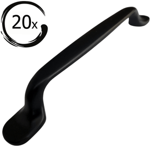 20X Handgreep 128mm Zwart – Amarillo - BY MJM - GMJ44-20