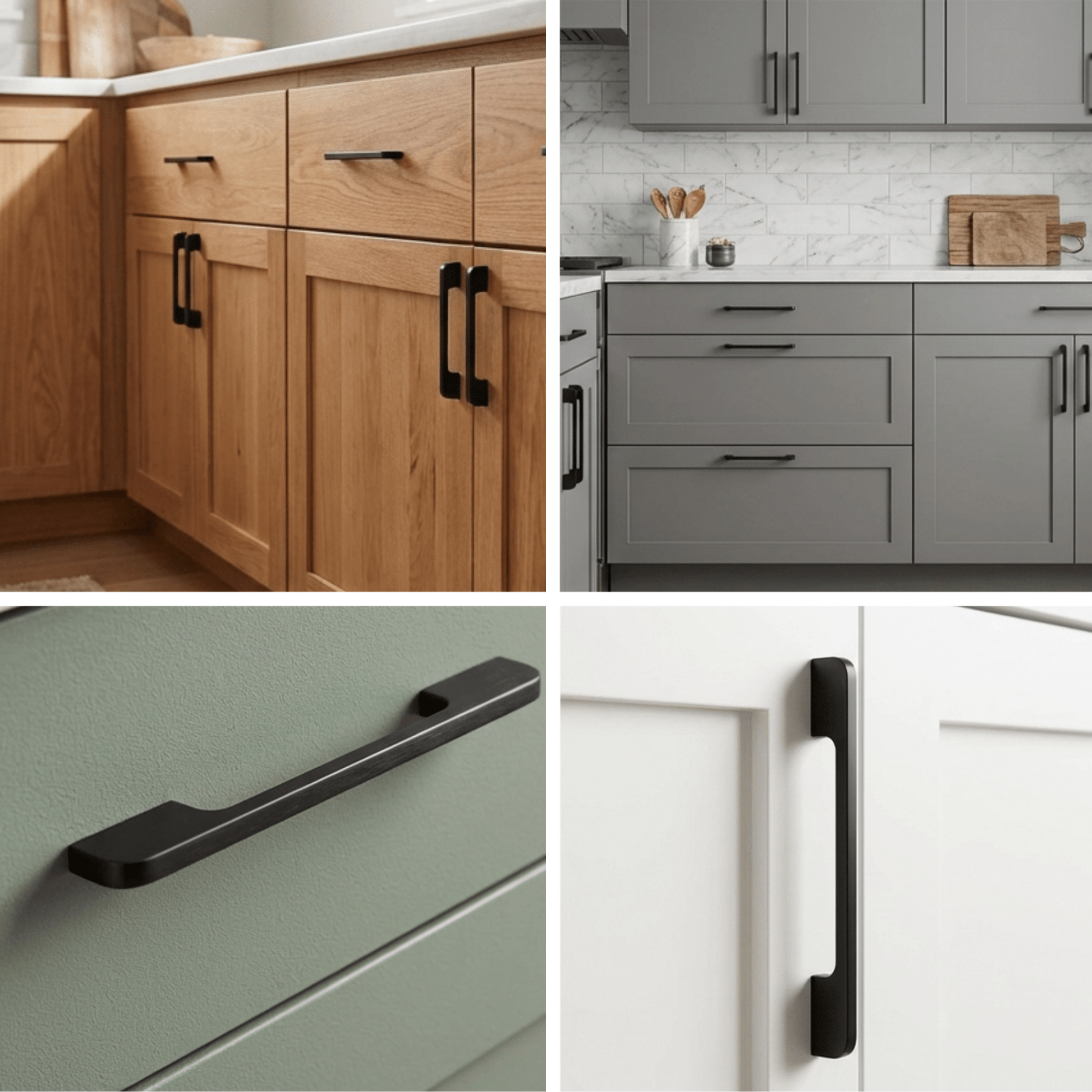 20X Handgreep 160mm Aluminium Zwart – Seattle - BY MJM - GMJ16-20