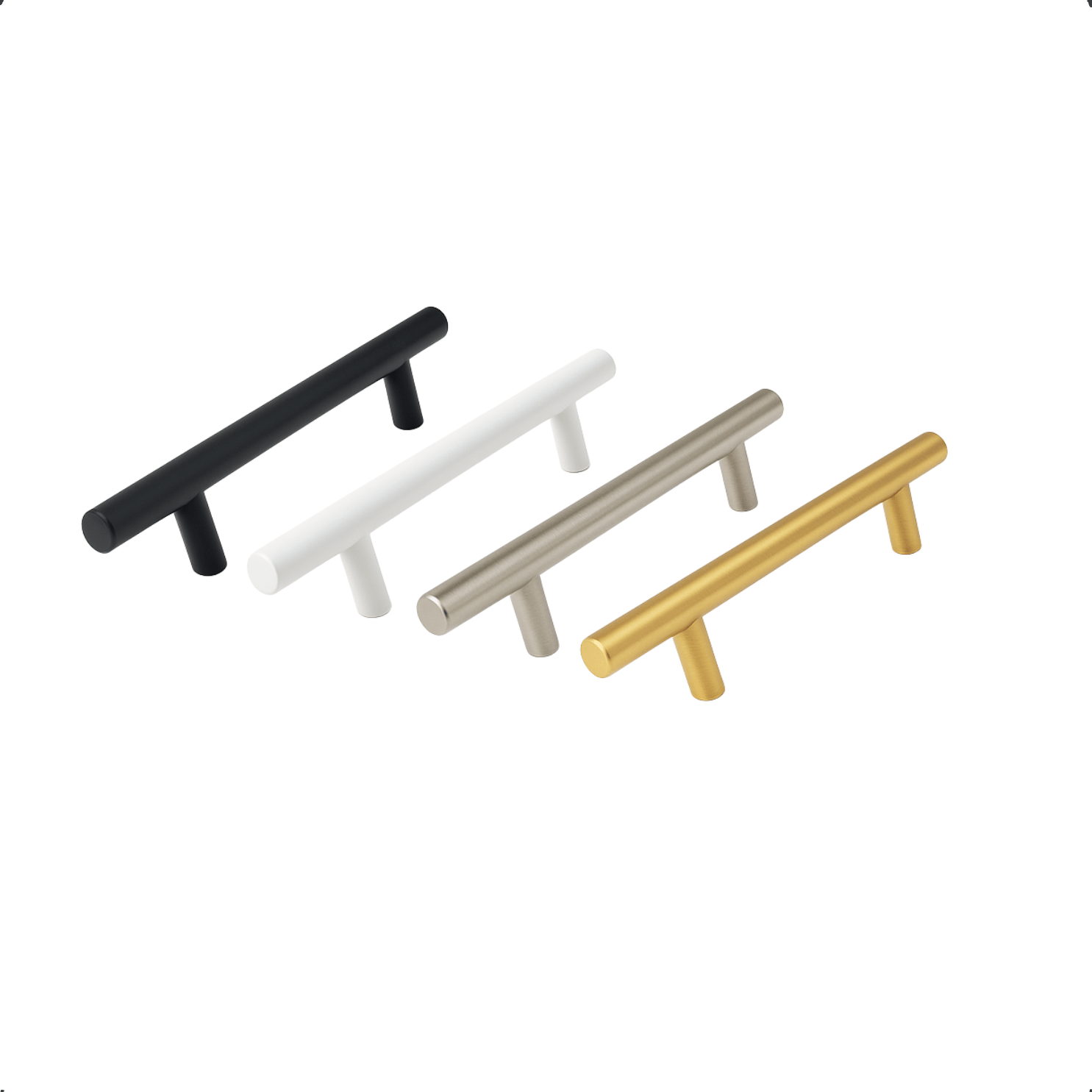 20X Handgreep 160mm RVS Zwart – Denver - BY MJM - GMJ09-20