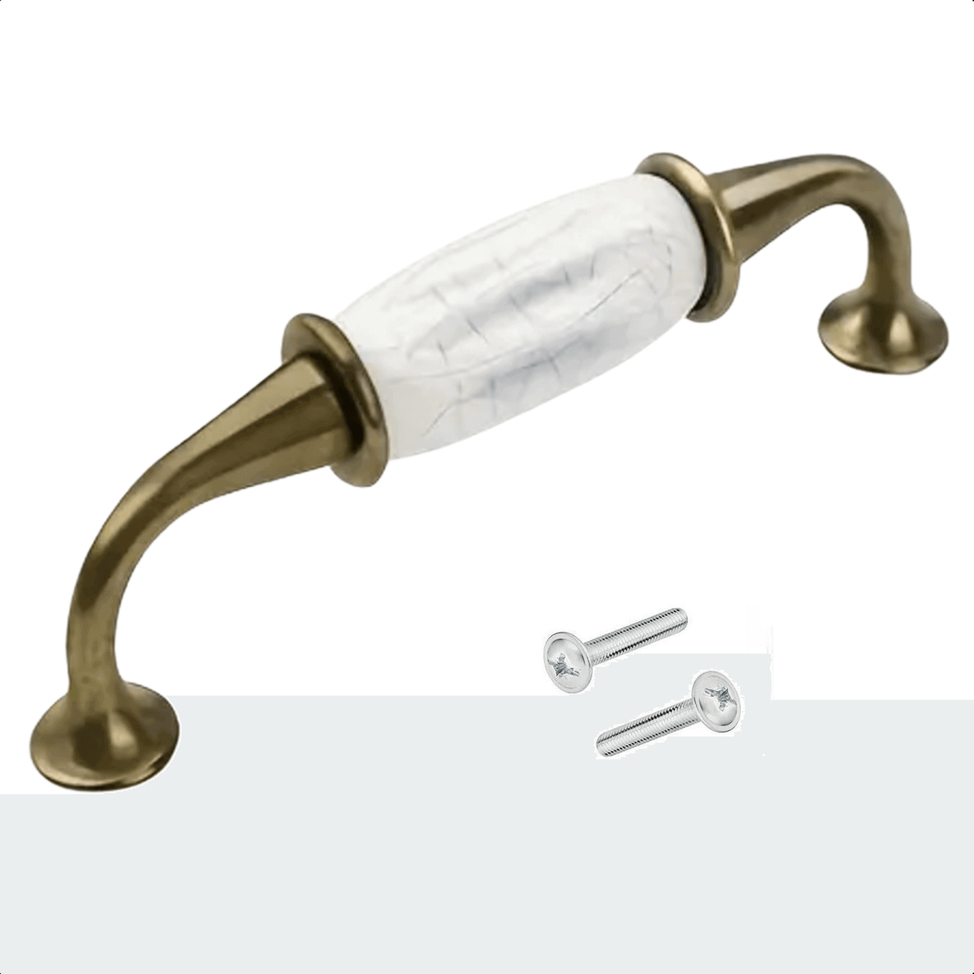 20X Handgreep Enid 128 mm Wit Brons - BY MJM - GMJ115-20