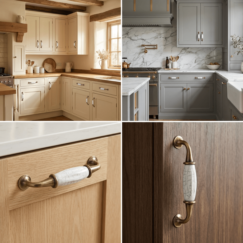 20X Handgreep Enid 128 mm Wit Brons - BY MJM - GMJ115-20