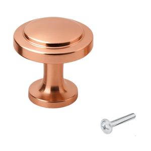 Door knob Memphis 32 mm Rose