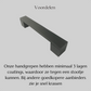 Handgreep Austin 128 mm Aluminium Zwart