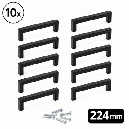 10X Handle 224mm Stainless Steel Black – Dallas