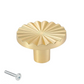 Meubelknop Fresno kunststof goud Set 5