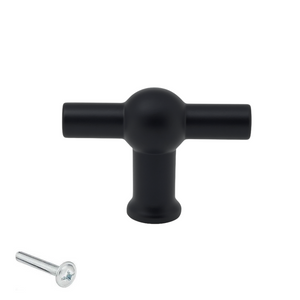 Furniture knob T-Handle black