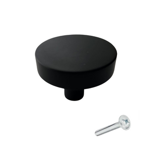 Deurknop Circle 40 mm Knop Rond Zwart