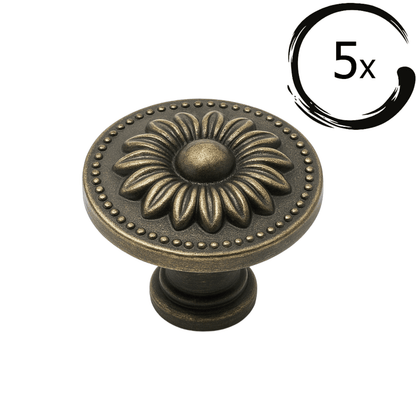 5X Meubelknop Orleans Brons