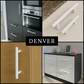 Handgreep Denver 128 mm RVS Wit