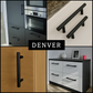 Handgreep Denver 160 mm RVS Zwart