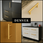 5X Handgreep Denver 128 mm RVS Goud