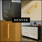 Handgreep Denver 128 mm RVS Goud
