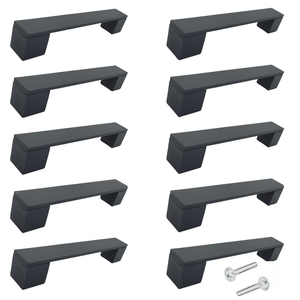 10X Handgreep Austin 128 mm Aluminium Zwart