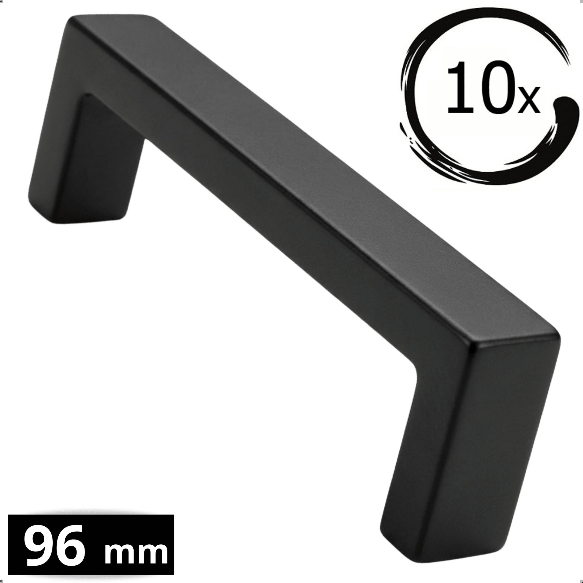 5X Handgreep 96mm RVS Zwart – Atlanta - BY MJM - GMJ55-5