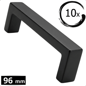 5X Handgreep 96mm RVS Zwart – Atlanta - BY MJM - GMJ55-5