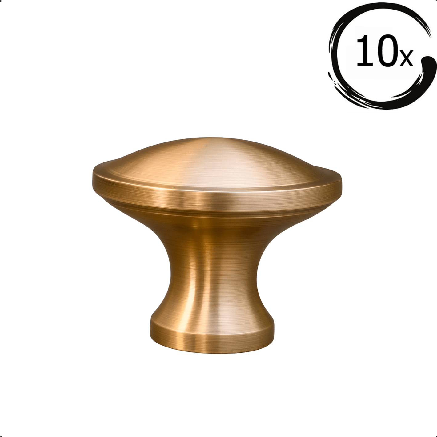 10X Deurknop Rapid Goud