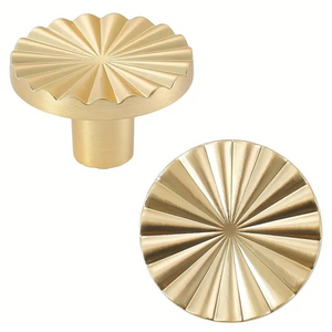 Meubelknop Fresno kunststof goud Set 5