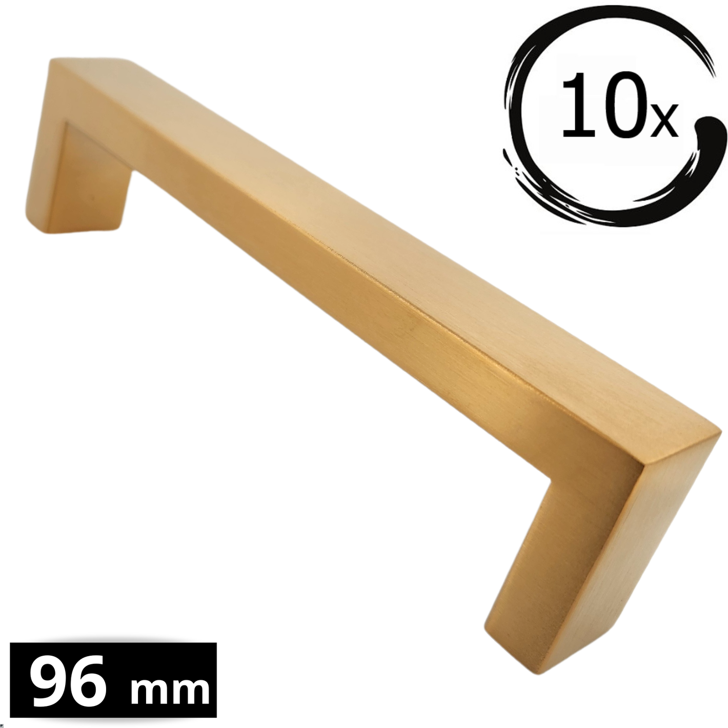 10X Handgreep 96mm RVS Goud – Atlanta