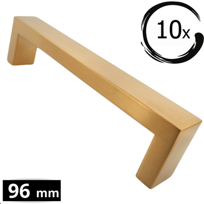 10X Handgreep 96mm RVS Goud – Atlanta