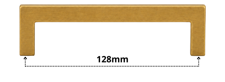 Handgreep 128mm RVS Goud – Dallas