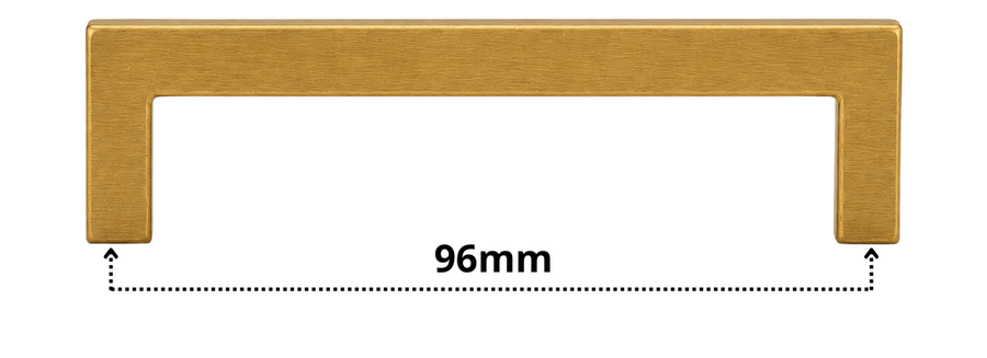 Handgreep 96mm RVS Goud – Dallas