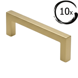 10X Handgreep Dallas 160 mm RVS Goud