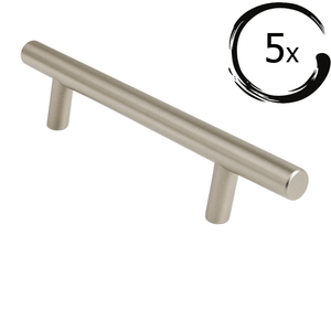 5X Handgreep Denver 128 mm RVS