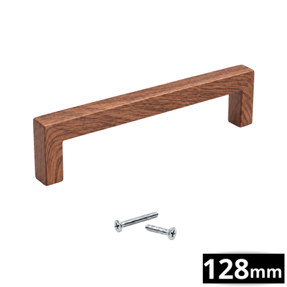 Handgreep 128mm RVS Walnoot Look – Cedar
