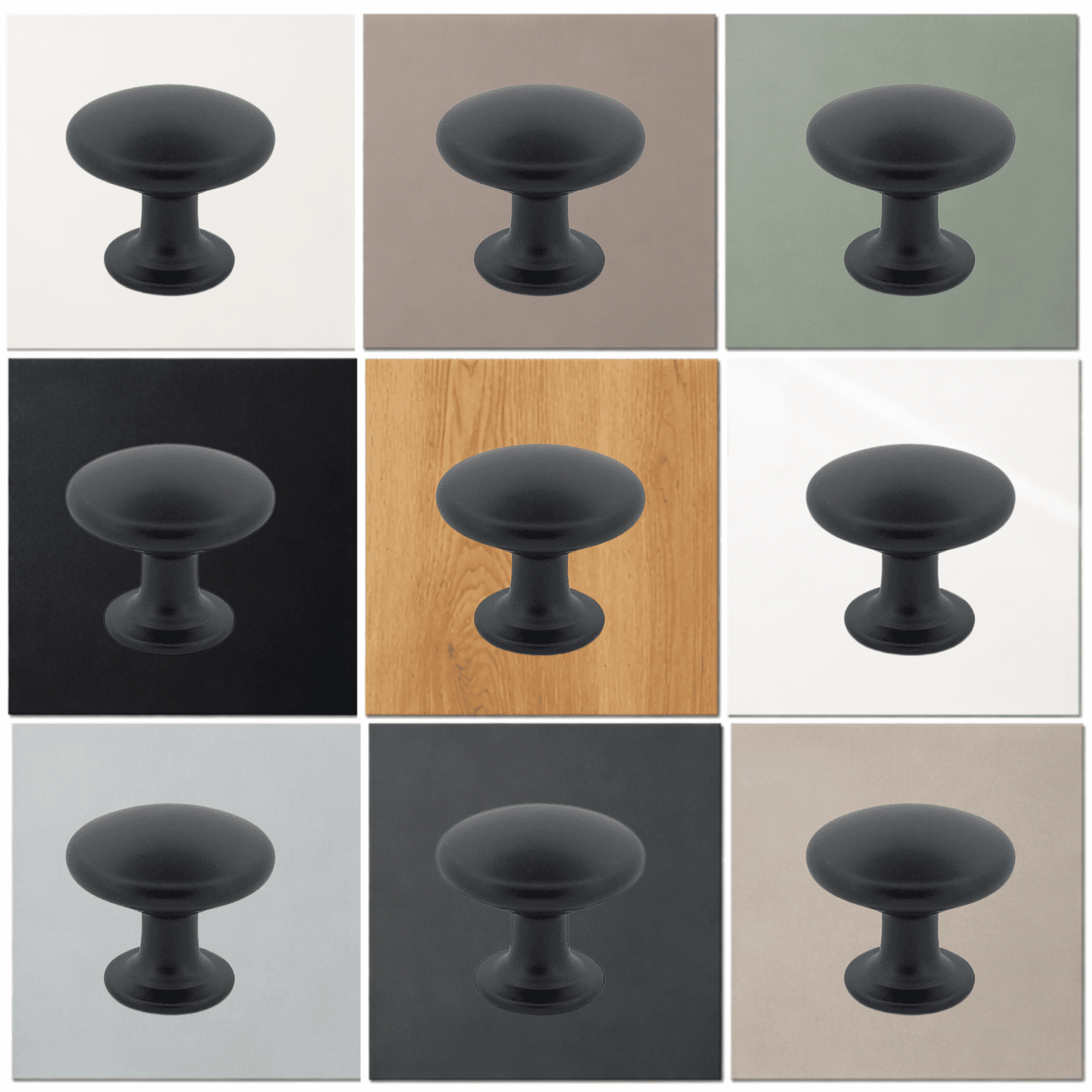 Deurknop Macon 27 mm – Zwart - BY MJM - GMJ01