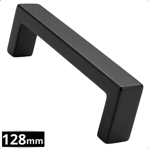 Handgreep 128mm RVS Zwart – Atlanta - BY MJM - GMJ05