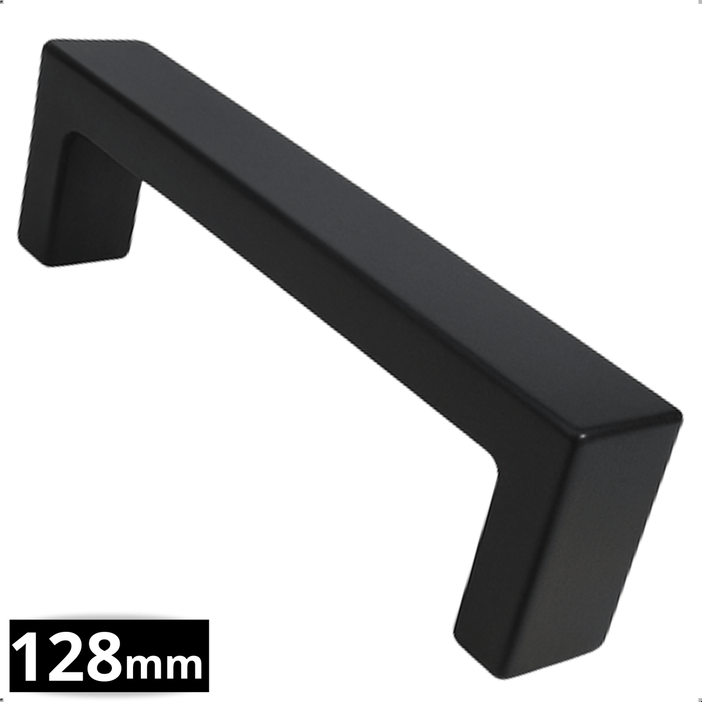 Handgreep 128mm RVS Zwart – Atlanta - BY MJM - GMJ05