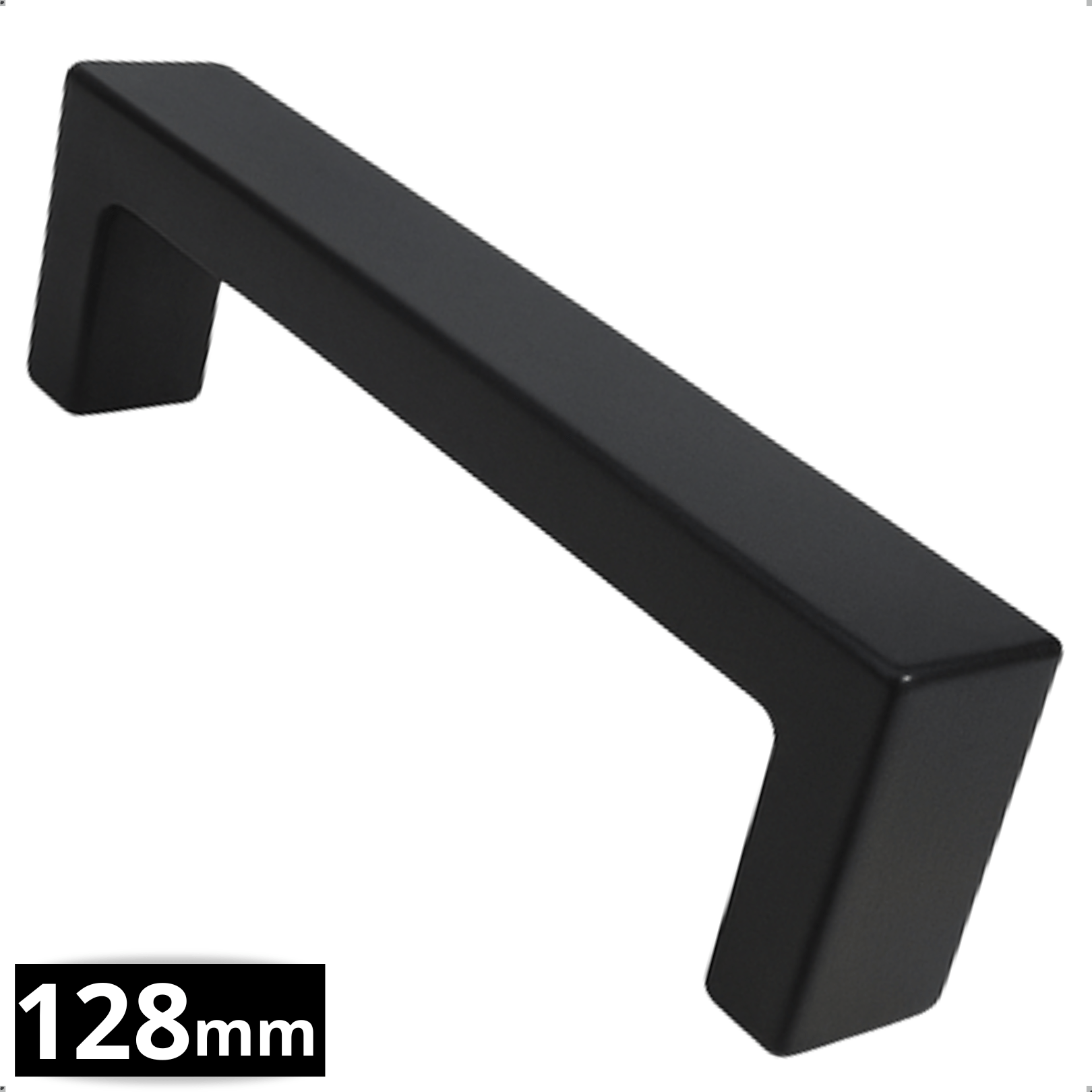 Handgreep 128mm RVS Zwart – Atlanta - BY MJM - GMJ05