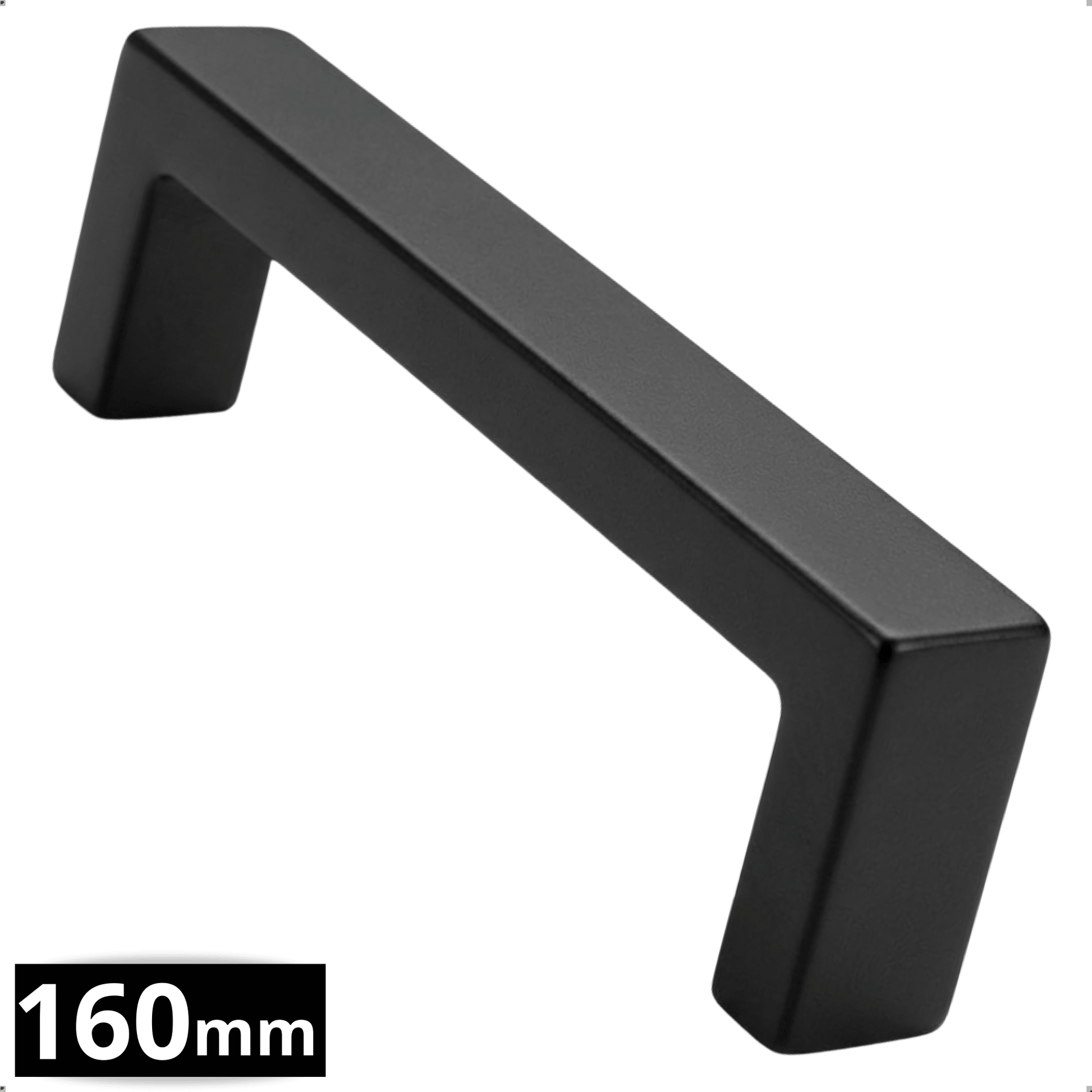 Handgreep 160mm RVS Zwart – Atlanta - BY MJM - GMJ14