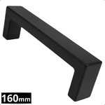 Handgreep 160mm RVS Zwart – Atlanta - BY MJM - GMJ14