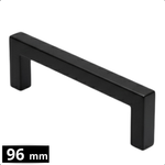 Handgreep 96mm RVS Zwart – Dallas - BY MJM - GMJ52