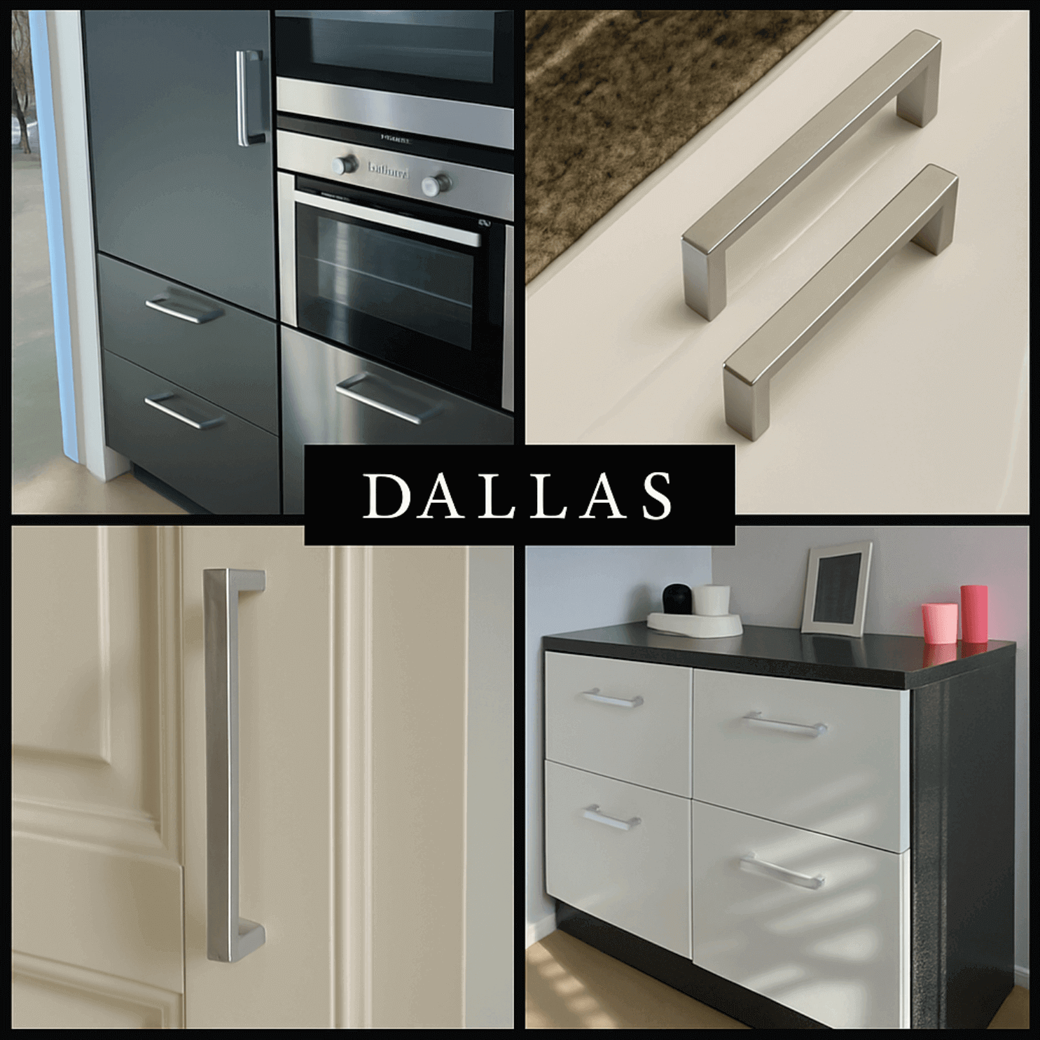 Handgreep Dallas 96 mm RVS 10 Stuks - BY MJM - 