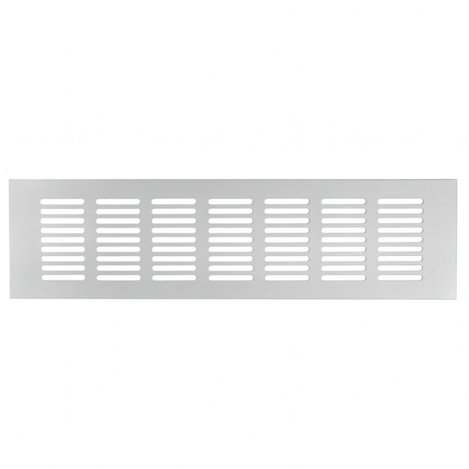 Ventilatierooster Zilver 500x80 Aluminium - BY MJM - MM03