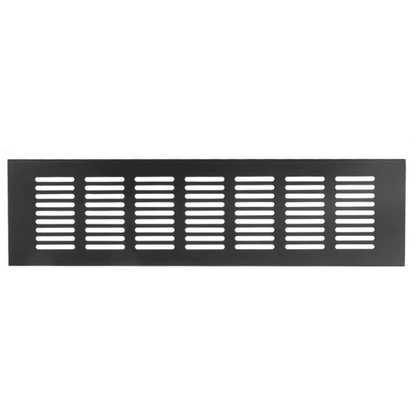 Ventilatierooster Zwart 500x80 Aluminium - BY MJM - MM06
